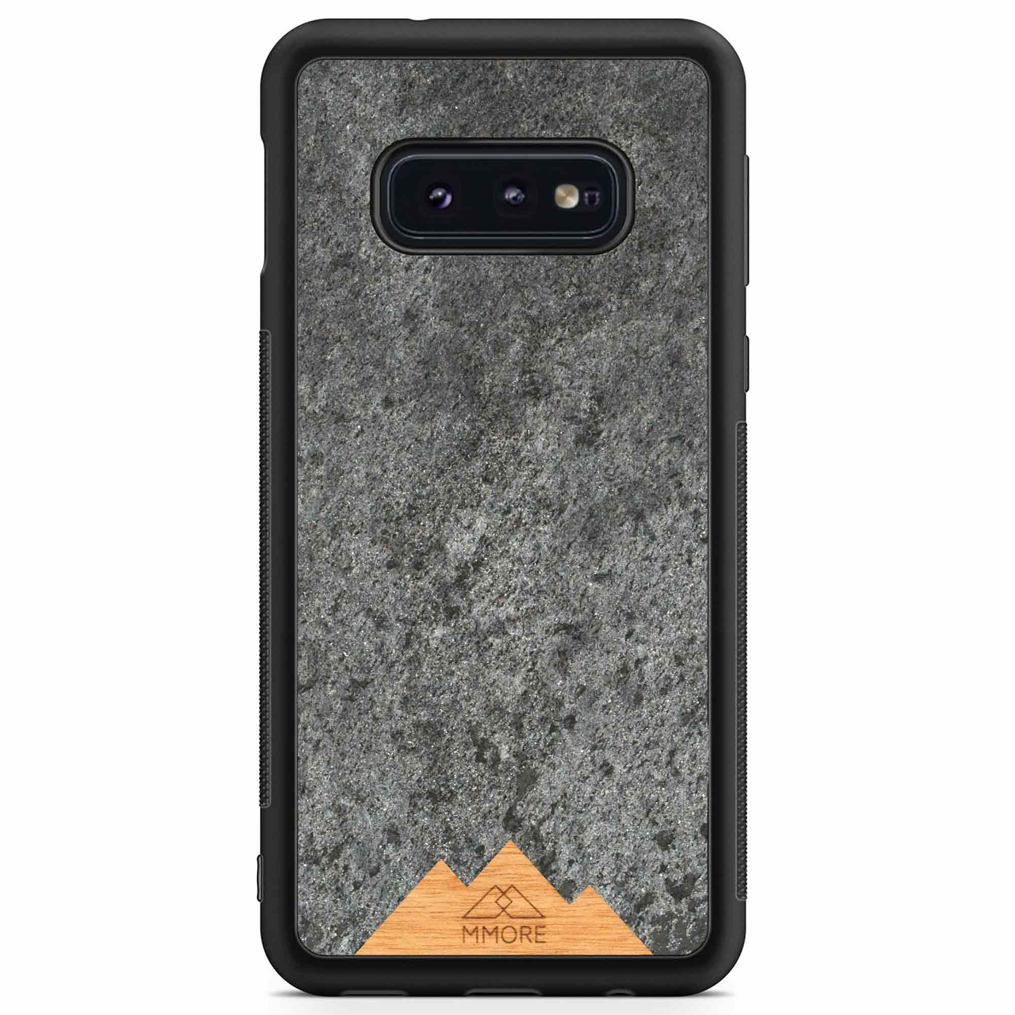 Samsung S10 Edge Black Frame Phone Case Mountain Stone