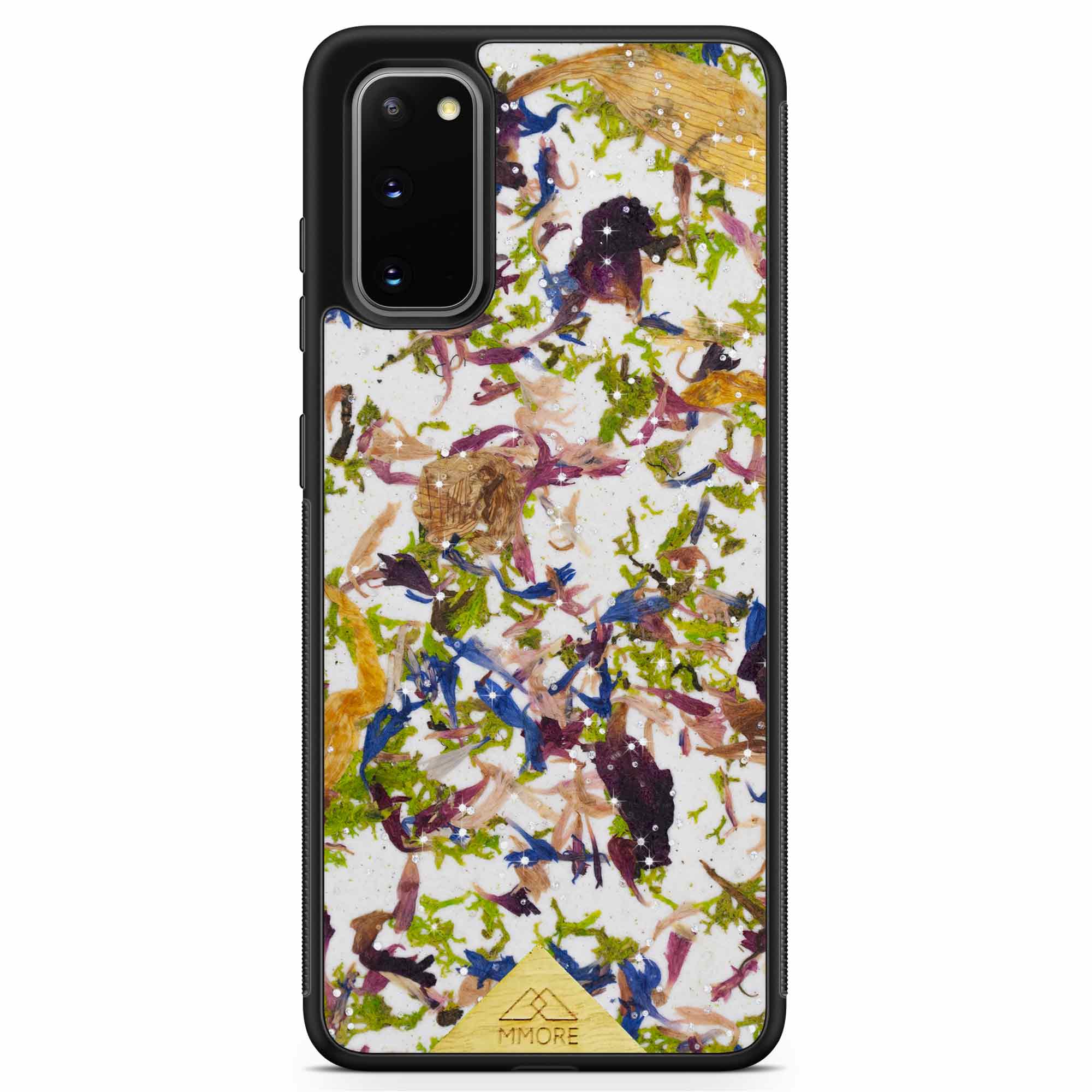 Samsung S20 Black Phone Case Crystal Meadow