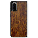 Custodia per cellulare Samsung S20 in legno Sucupira