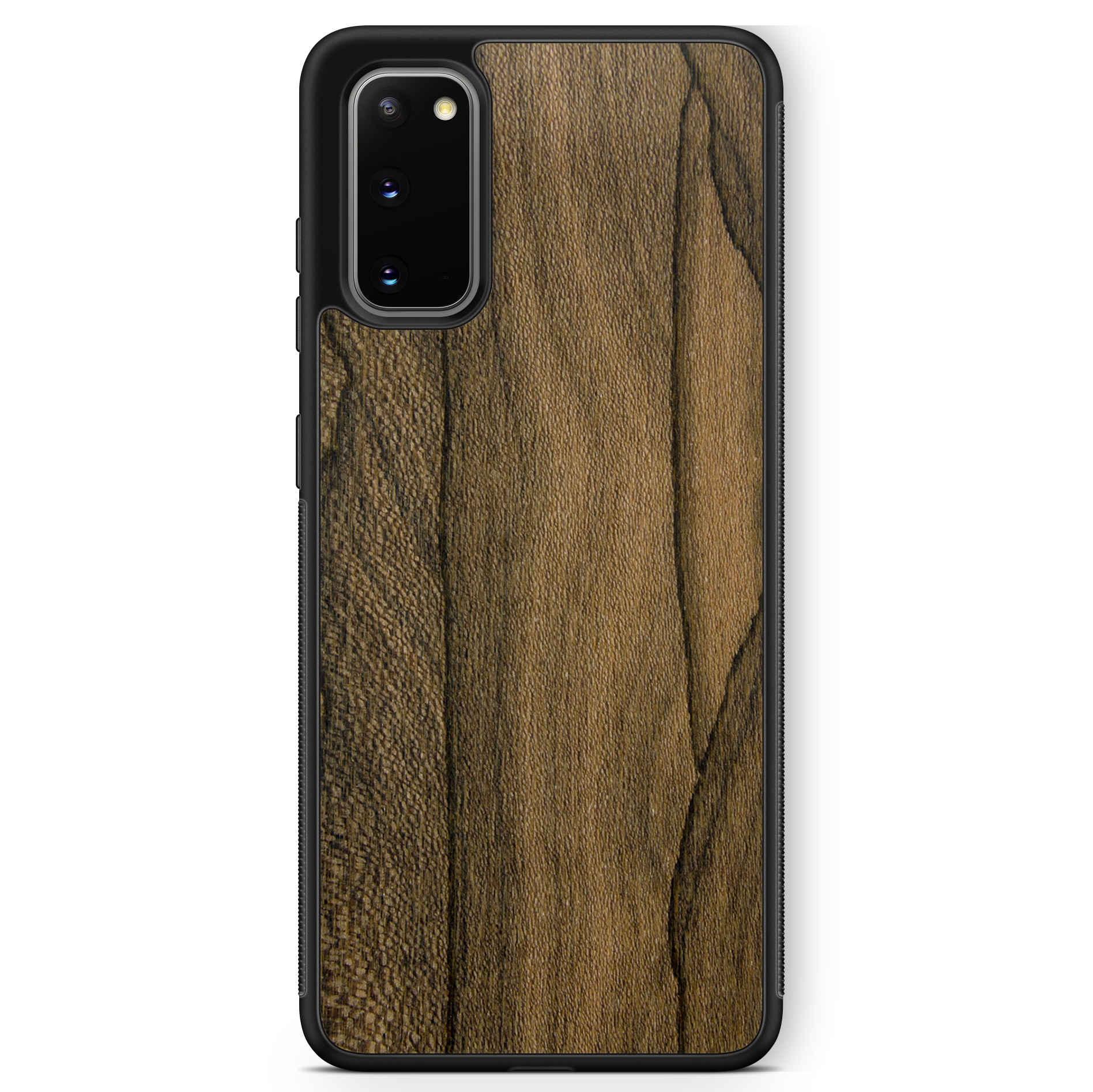 Caja del teléfono Samsung S20 de madera de ziricote