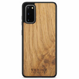 Samsung S20 Holz Handyhülle mit Venedig-Schriftzug