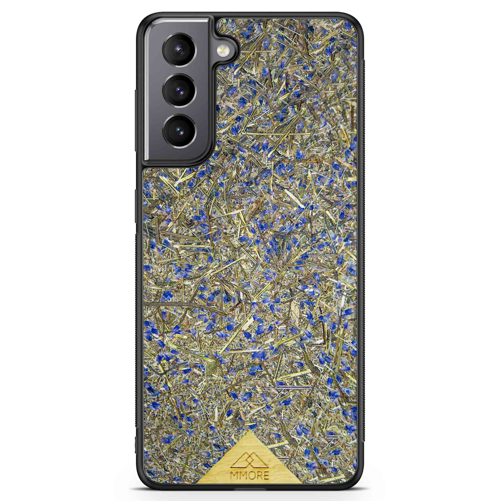Samsung Galaxy S21 Black Frame Lavender Phone Case