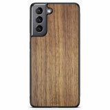 Capa de telefone de madeira americana nogueira para Samsung S21