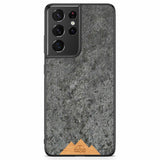 Samsung S21 Ultra Black Frame Handyhülle Mountain Stone