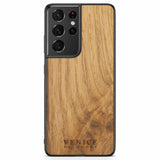 Venice Lettering Samsung S21 Ultra Wood Phone Case