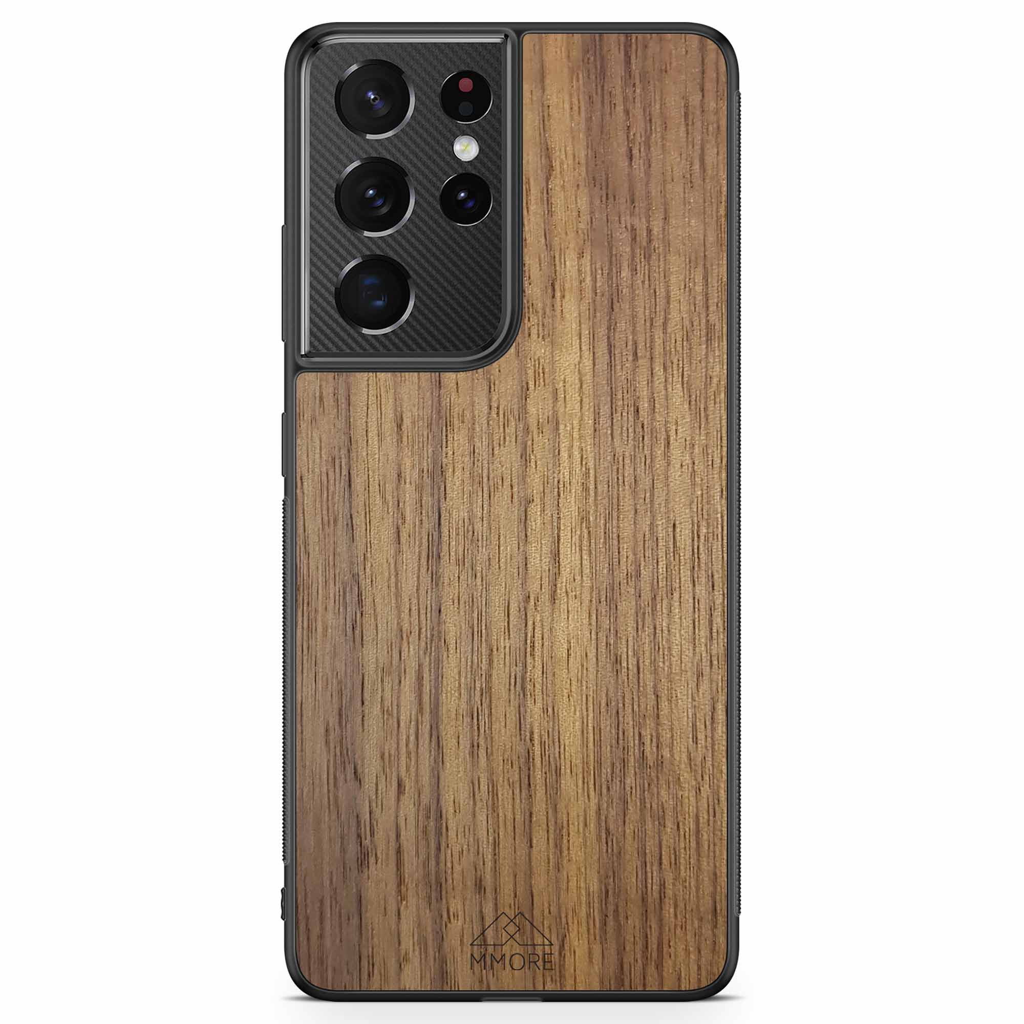 Custodia per cellulare Samsung S21 Ultra in legno di noce americano