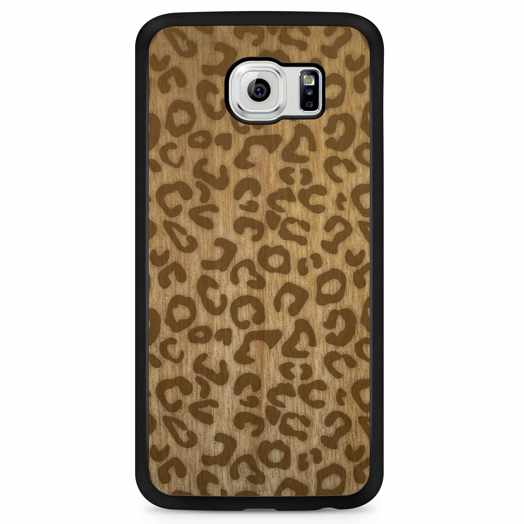 Cheetah Print Samsung S6 Wood Phone Case