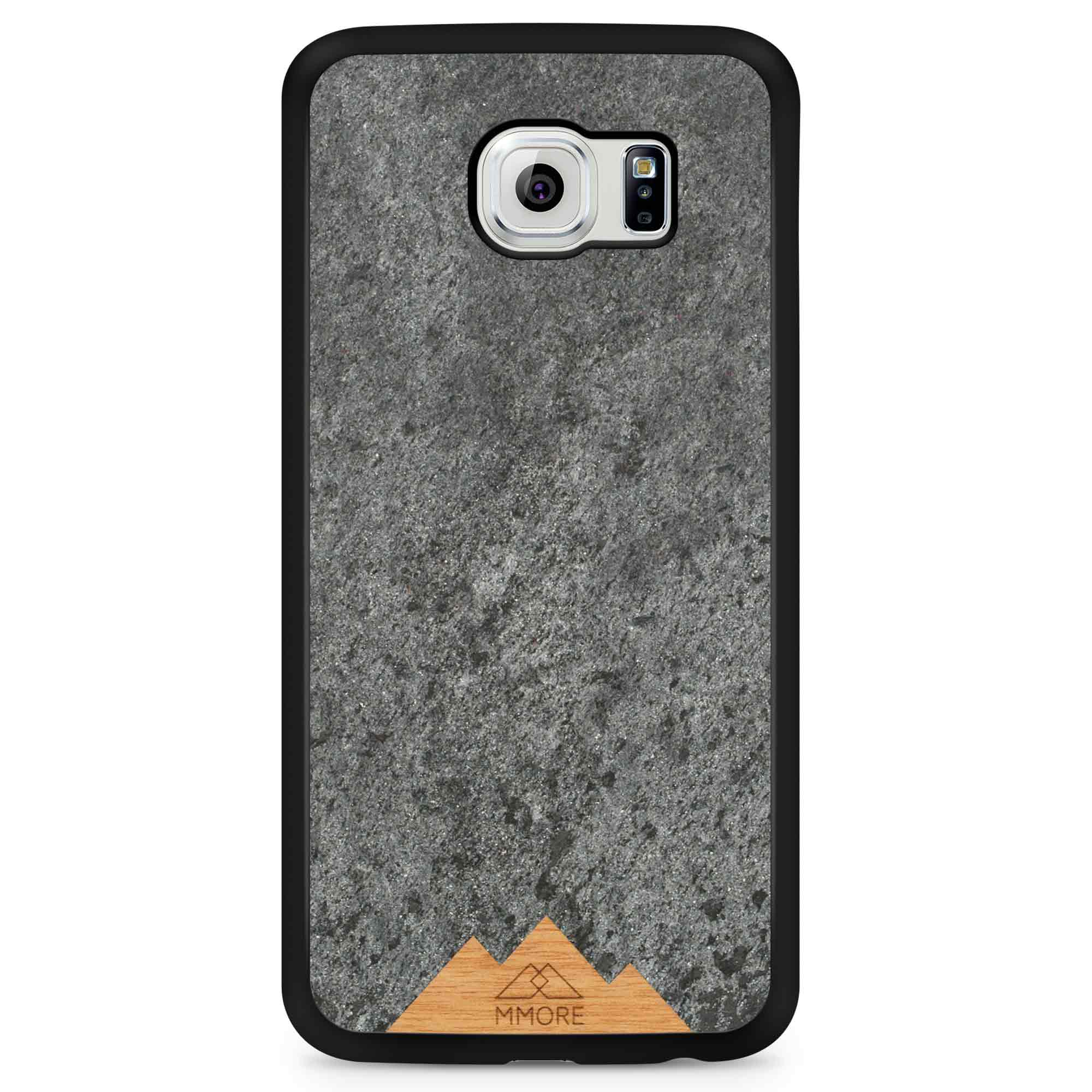 Funda para teléfono Samsung S6 Black Frame Mountain Stone