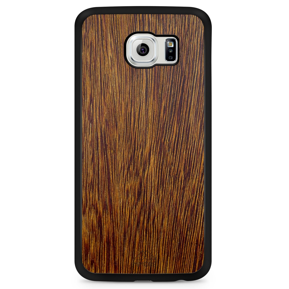 Custodia per cellulare Samsung S6 in legno Sucupira