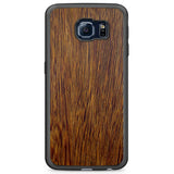 Custodia per telefono Samsung S6 Edge in legno Sucupira