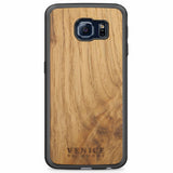 Étui de téléphone en bois pour Samsung S6 Edge avec lettrage de Venise