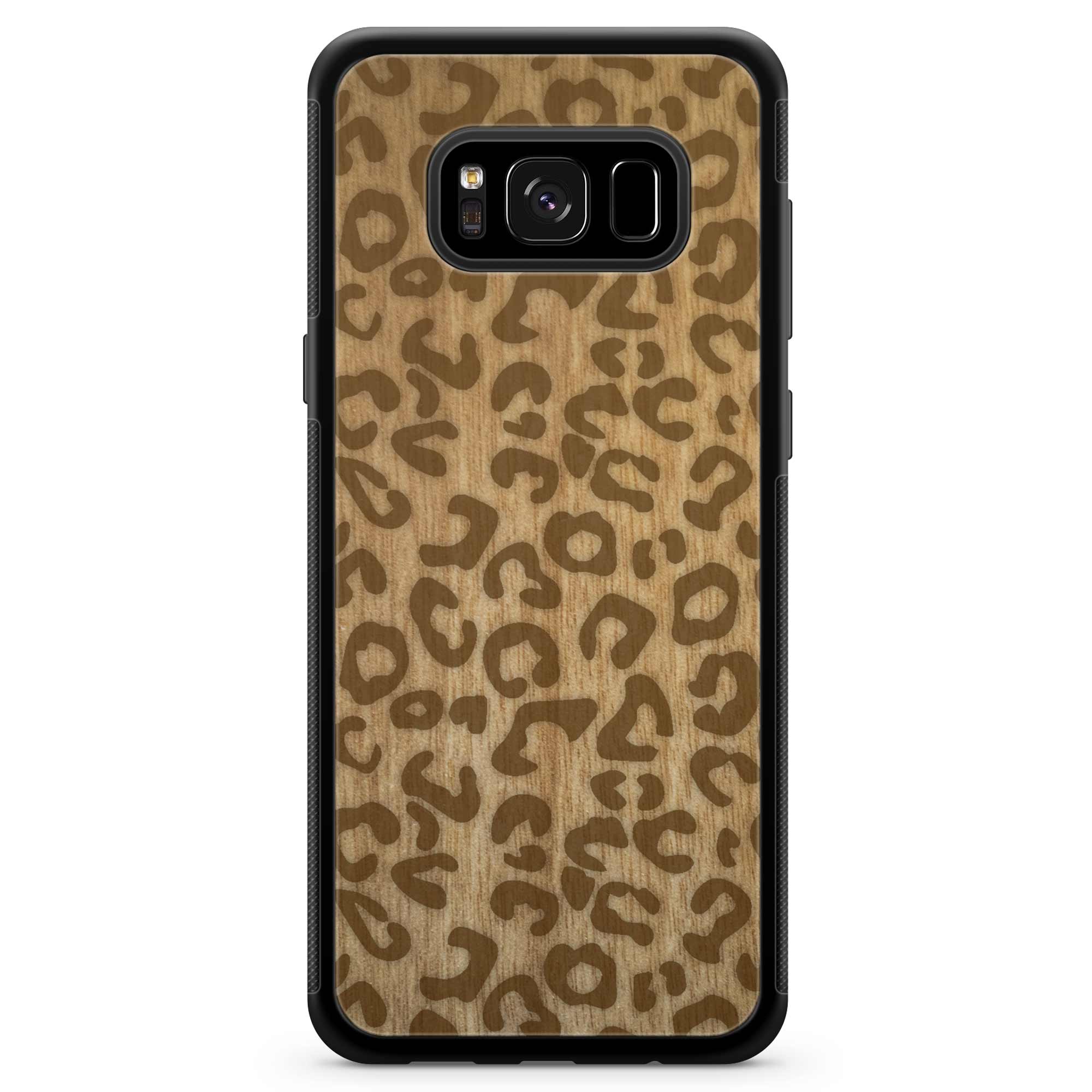 Custodia in legno per Samsung S8 con stampa ghepardo