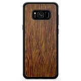 Custodia per cellulare Samsung S8 in legno Sucupira