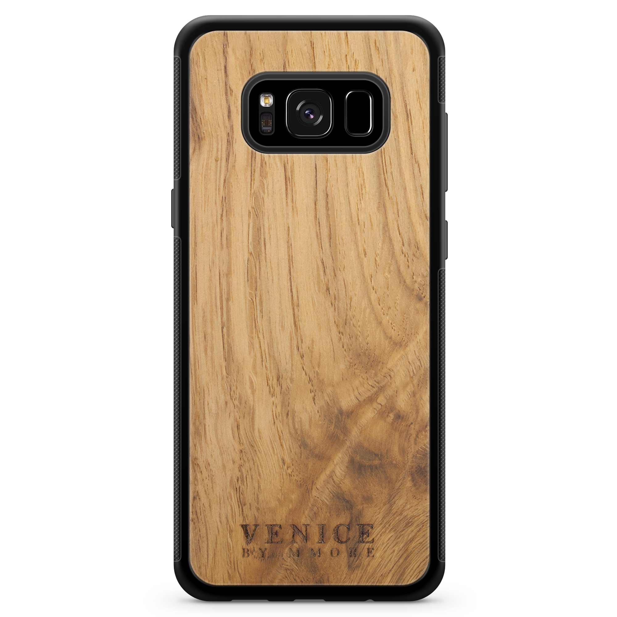 Custodia in legno per telefono Samsung S8 con scritte Venezia