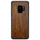 Custodia per cellulare Samsung S9 in legno Sucupira