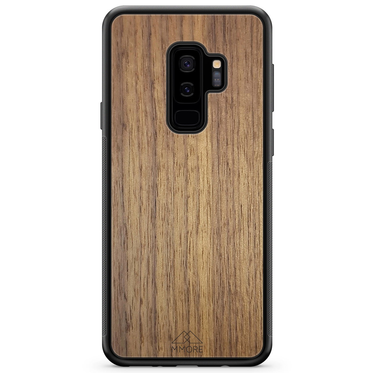 Étui de téléphone en bois pour Samsung S9 Plus en noyer américain