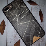 Skeleton Leaves Phone Case with Auttumn Leaves Around