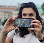 Skeleton Leaves case Taking a picture