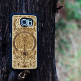 Custodia per telefono in legno Albero della vita