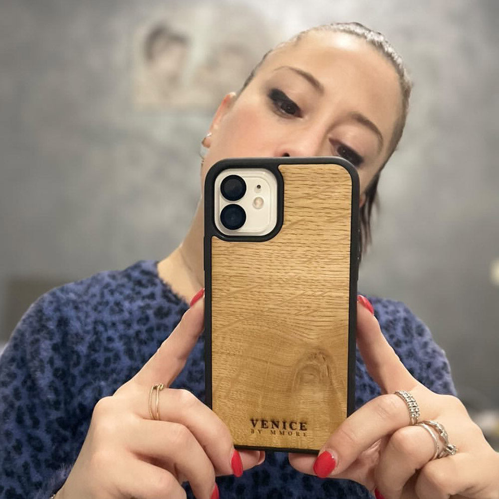 Oak Wood Venice phone Case in Influencers Hands