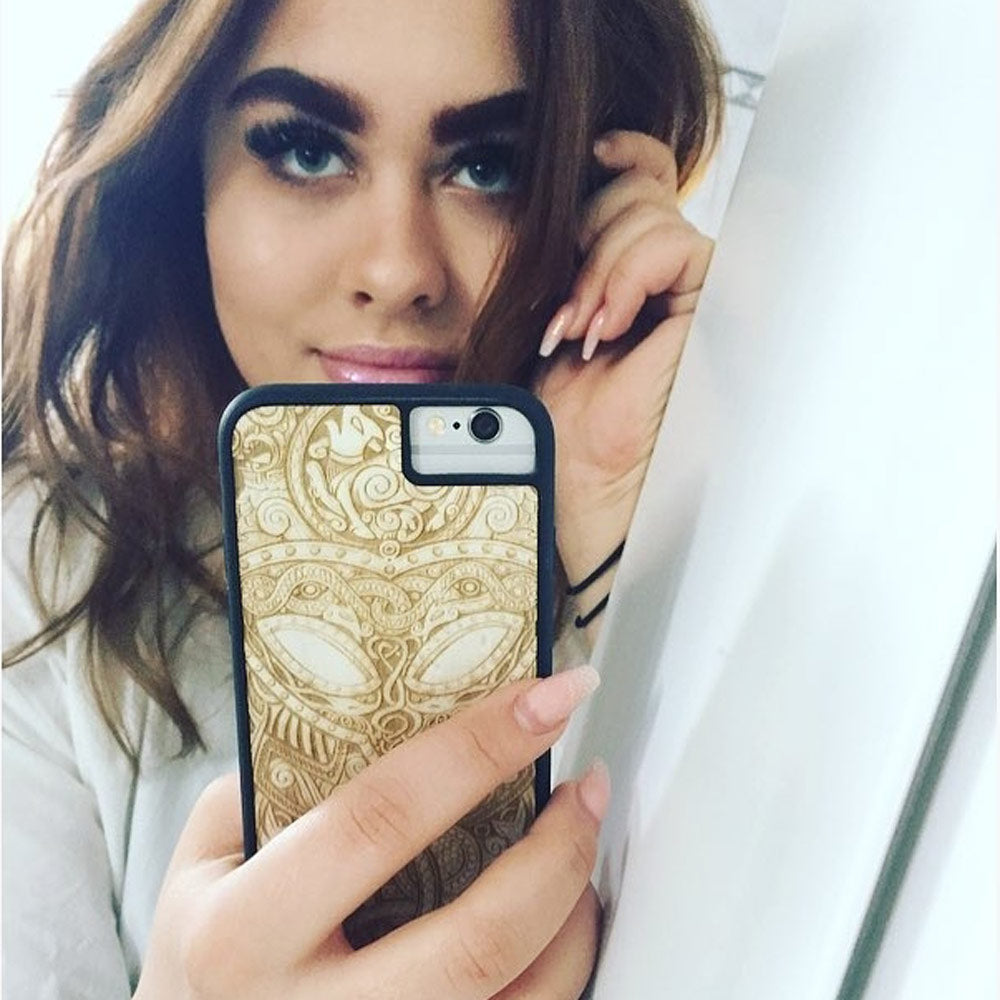 Whitewood Viking Phone Case in Influencers Hands