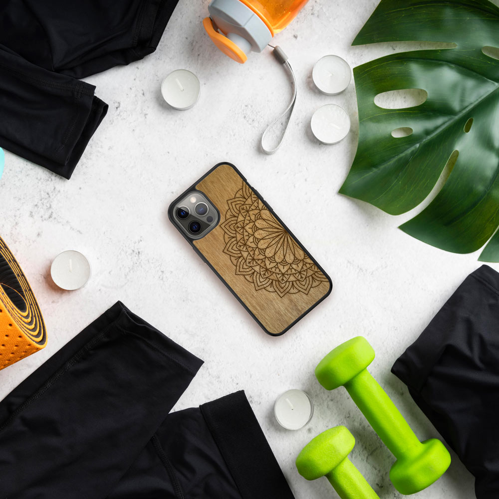 Fitness Flatlay Mandala Phone Case