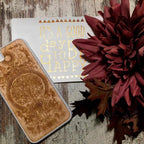 Tree of Life phone case Flatlay