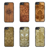 Engraved Wood Compostable Phone Cases