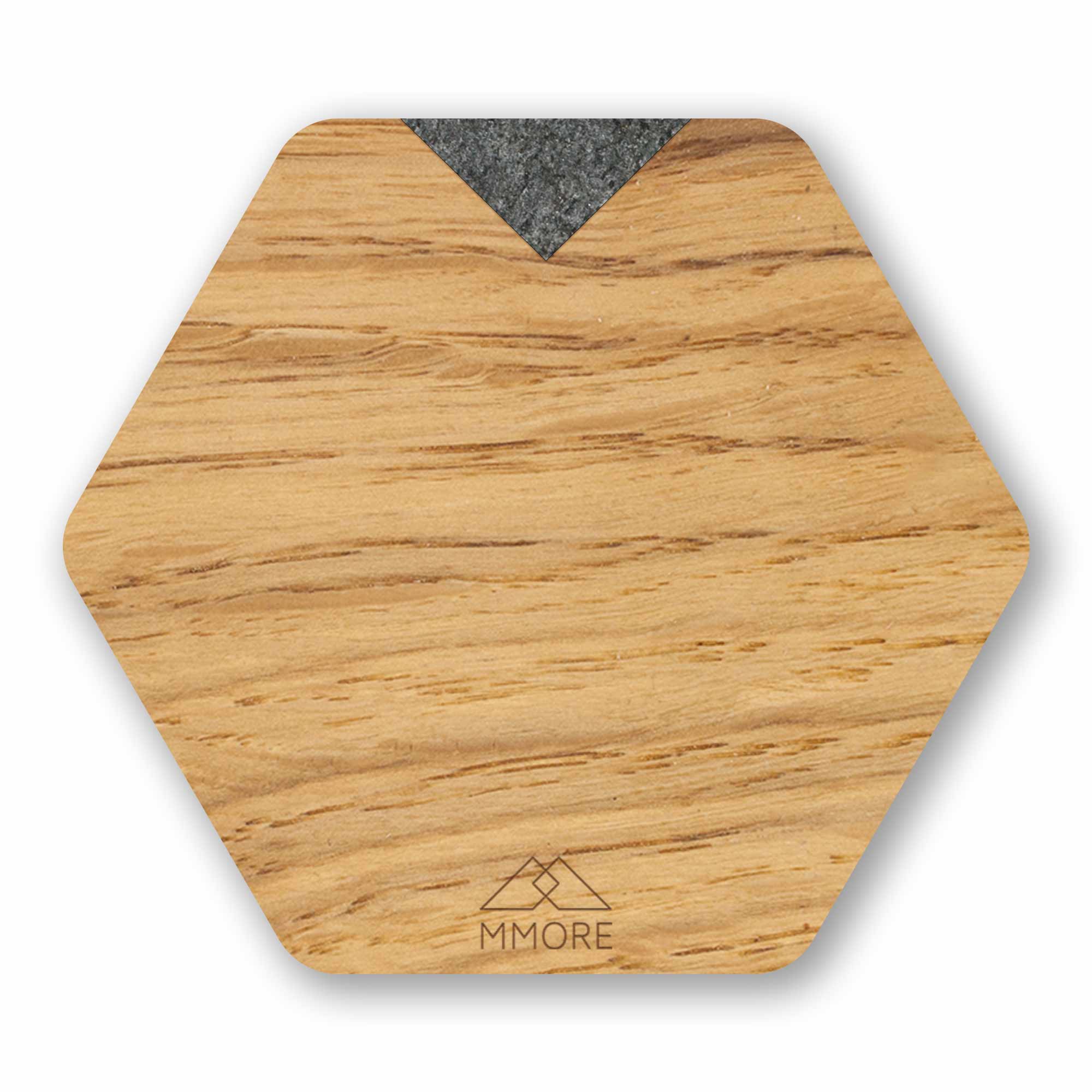 Single PERSONALIZED Wooden Coasters - Oak