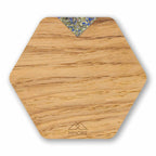 PERSONALIZED Wooden Coasters - Oak / Set of 4 coasters