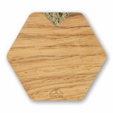 Single PERSONALIZED Wooden Coasters - Oak