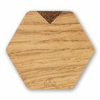 PERSONALIZED Wooden Coasters - Oak / Set of 4 coasters
