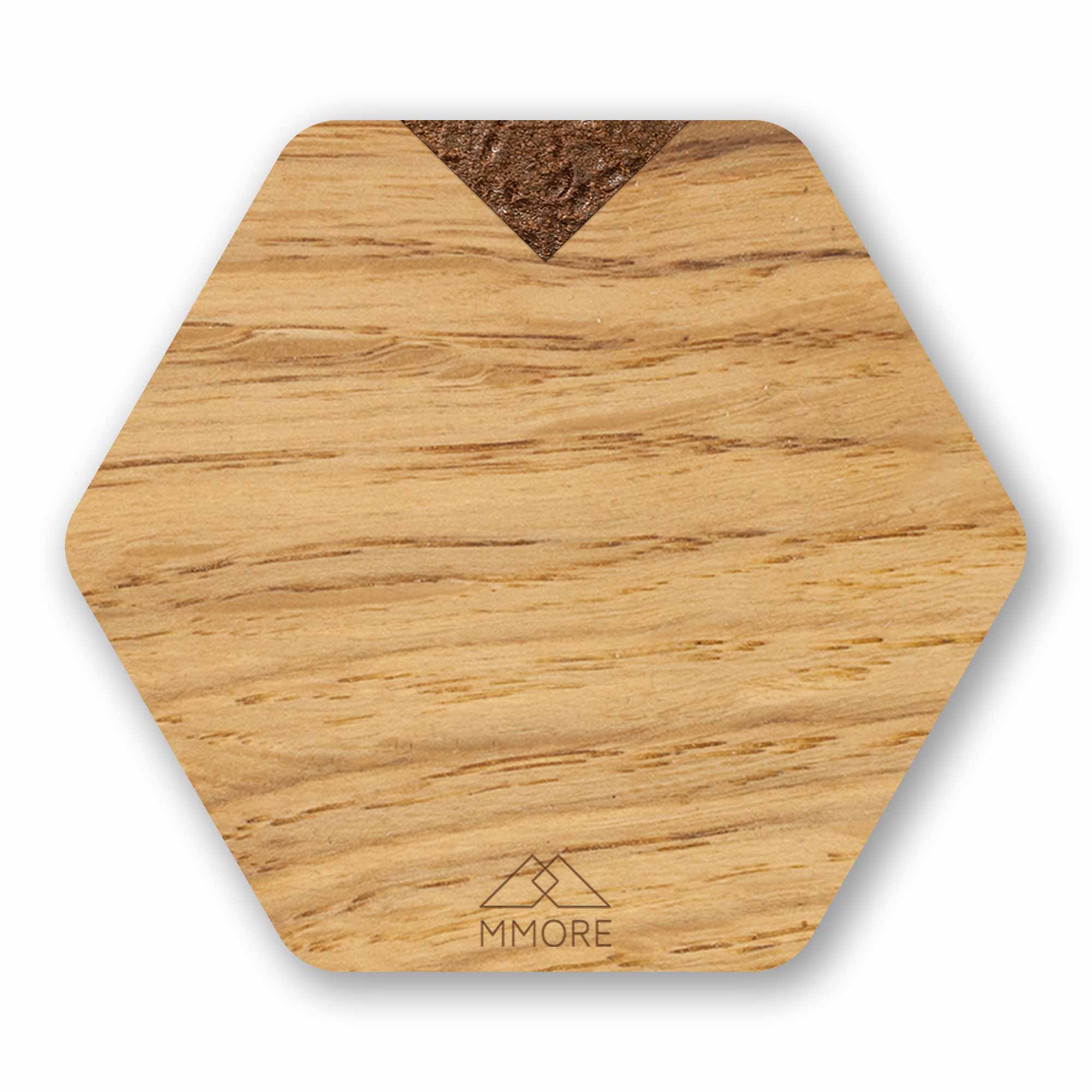 PERSONALIZED Wooden Coasters - Oak / Set of 4 coasters