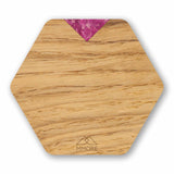 Single PERSONALIZED Wooden Coasters - Oak