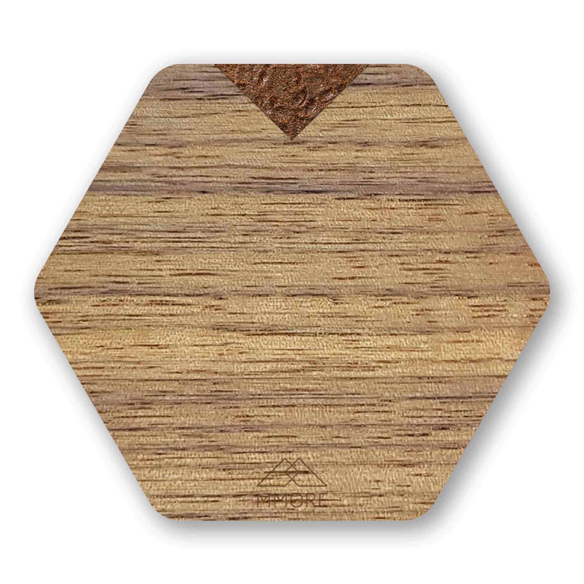 Posavasos de madera individual - Nogal americano
