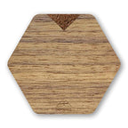 Single PERSONALIZED Wooden Coasters - American Walnut