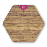Single PERSONALIZED Wooden Coasters - American Walnut