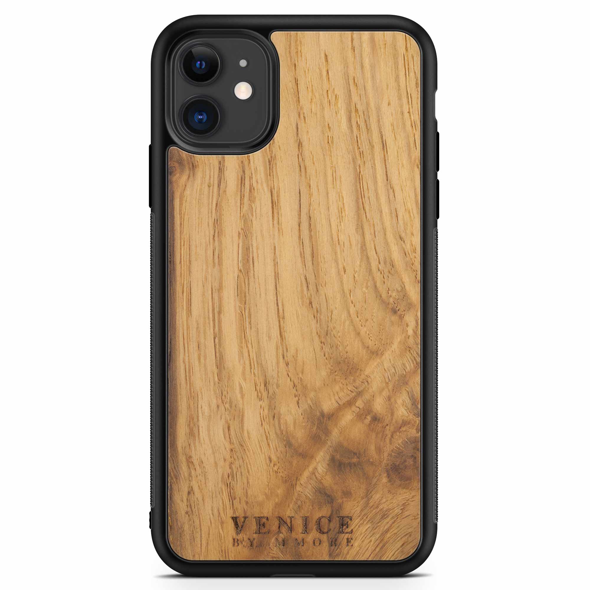 iPhone 11 Holz-Handyhülle mit Venedig-Schriftzug