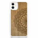 iPhone 11 Engraved Mandala White Phone Case