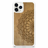 iPhone 11 Pro Max Engraved Mandala White Phone Case