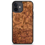 iPhone 12 Mini Mechanism Wood Phone Case
