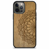 iPhone 12 Pro Max gravierte Mandala-Handyhülle