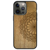 Funda para teléfono con diseño de mandala grabado para iPhone 13 Pro Max