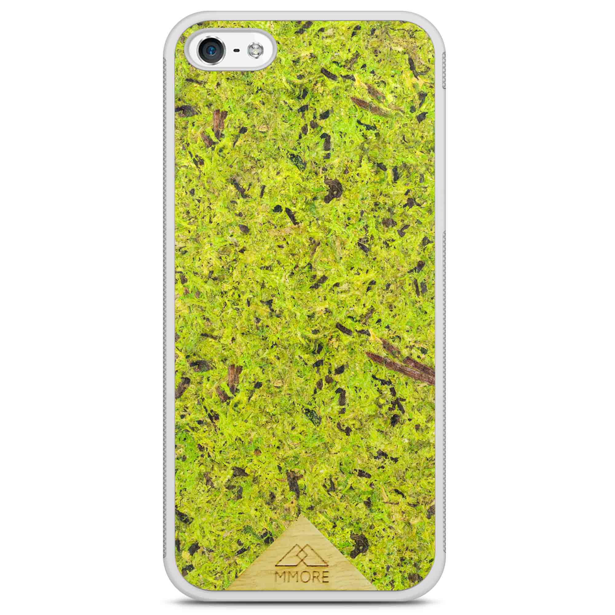 Funda para teléfono blanca Organic Forest Moss para iPhone 5