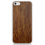 iPhone 5 Sucupira Wood White Phone Case