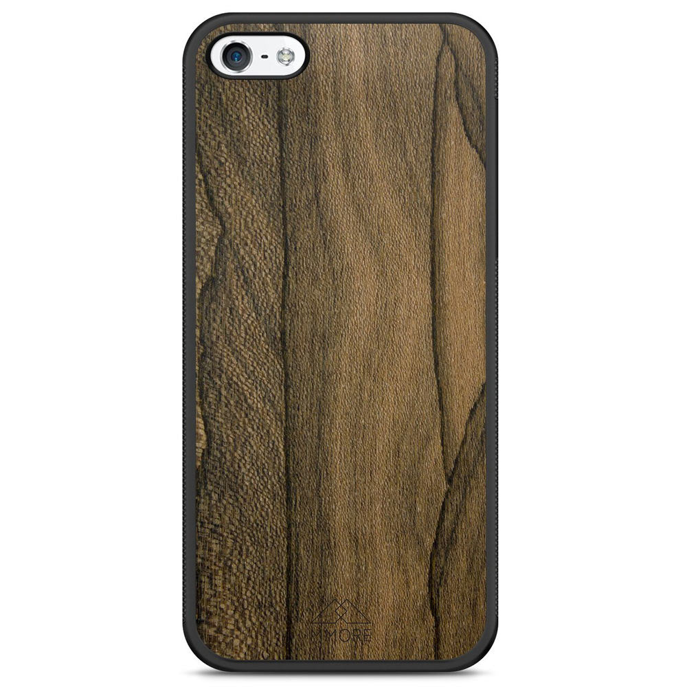 Étui de téléphone en bois de Ziricote pour iPhone 5