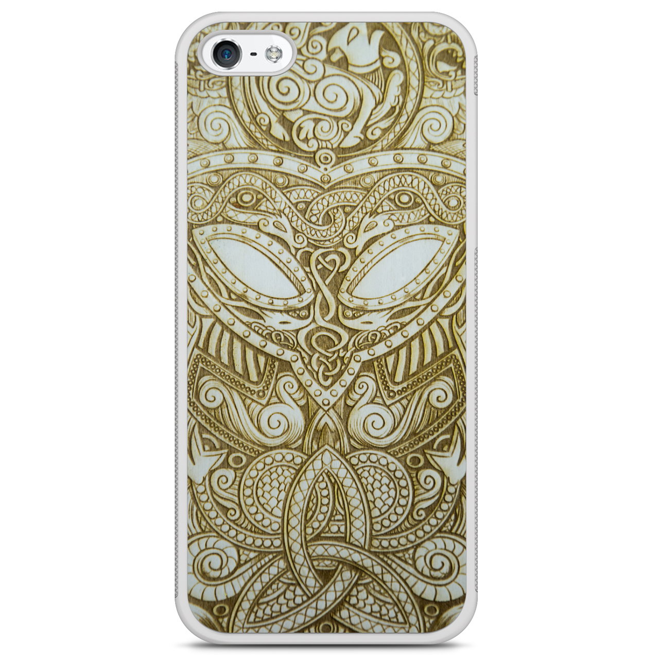 iPhone 5 Viking Wood White Phone Case