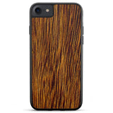 Étui de téléphone en bois Sucupira pour iPhone 7