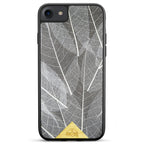 iPhone 7 Black Frame Skeleton Leaves Phone Case