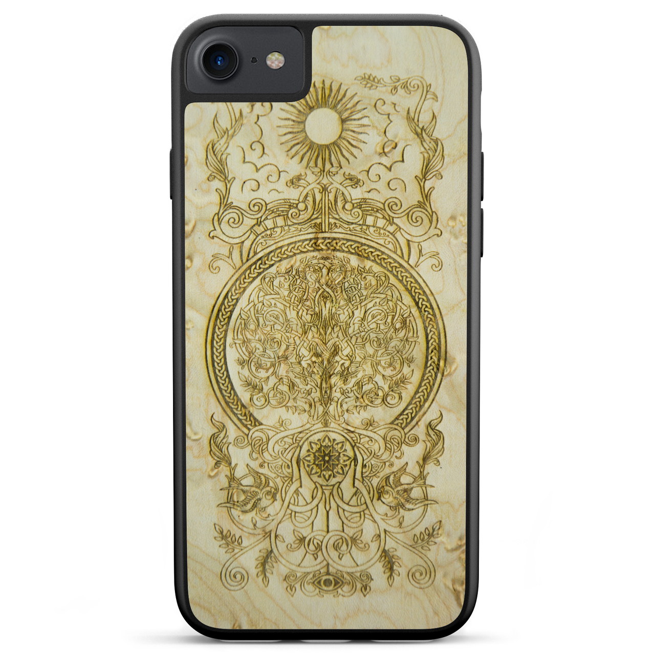 iPhone 7 Wooden Tree of Life Phone Case